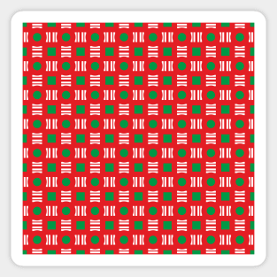 Christmas geometric pattern Sticker